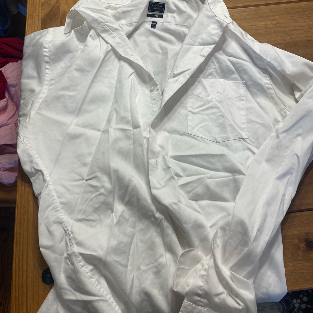 White button down dress shirt